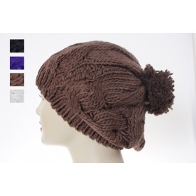Pom Pom Beanie 06 - 10 per pack - $1.50 ea